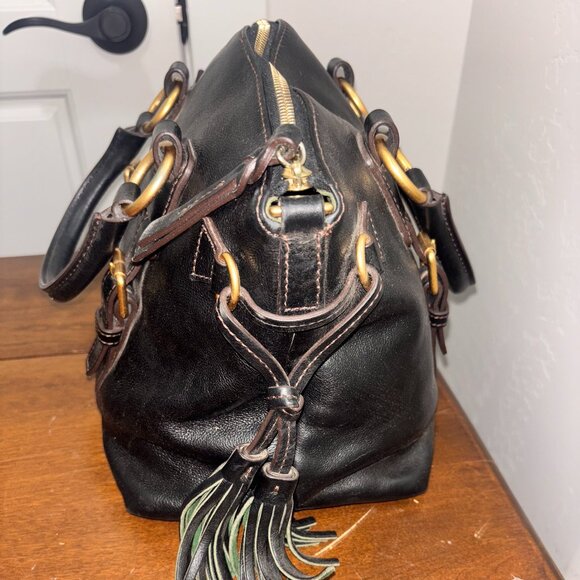 DOONEY & BOURKE BLACK TASSLE Florentine Bristol - Picture 3 of 6